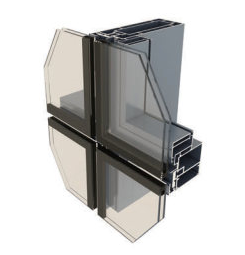 200系列明框、半隱框幕墻