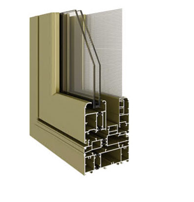 120C系列隔熱窗紗一體窗(內(nèi)外平框、隱排水)