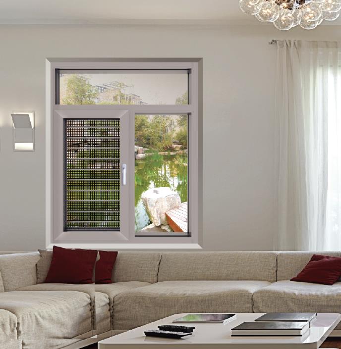 85B、100B、108B、120B、130B、150B系列隔熱窗紗一體平開(kāi)窗系列